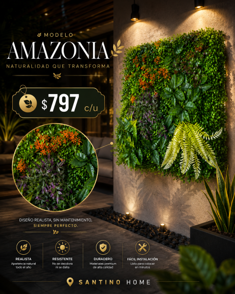Jardín Vertical Amazonia – 50 x 50 cm